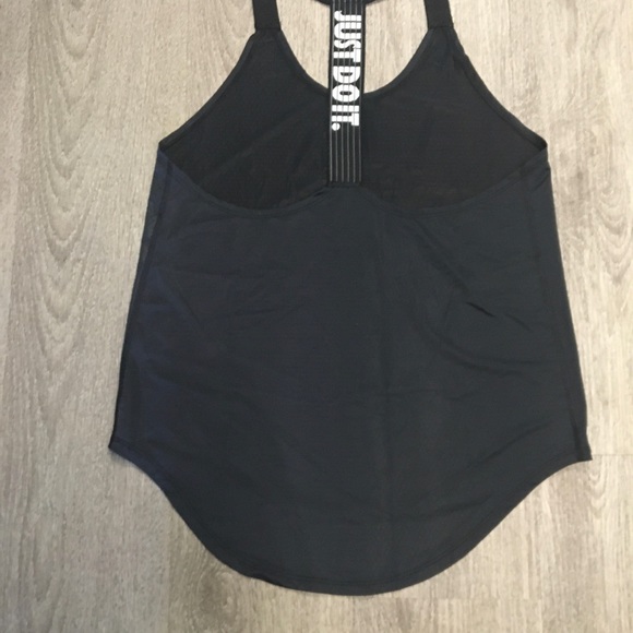 Nike Tech Halter Style Black Top - Picture 3 of 4
